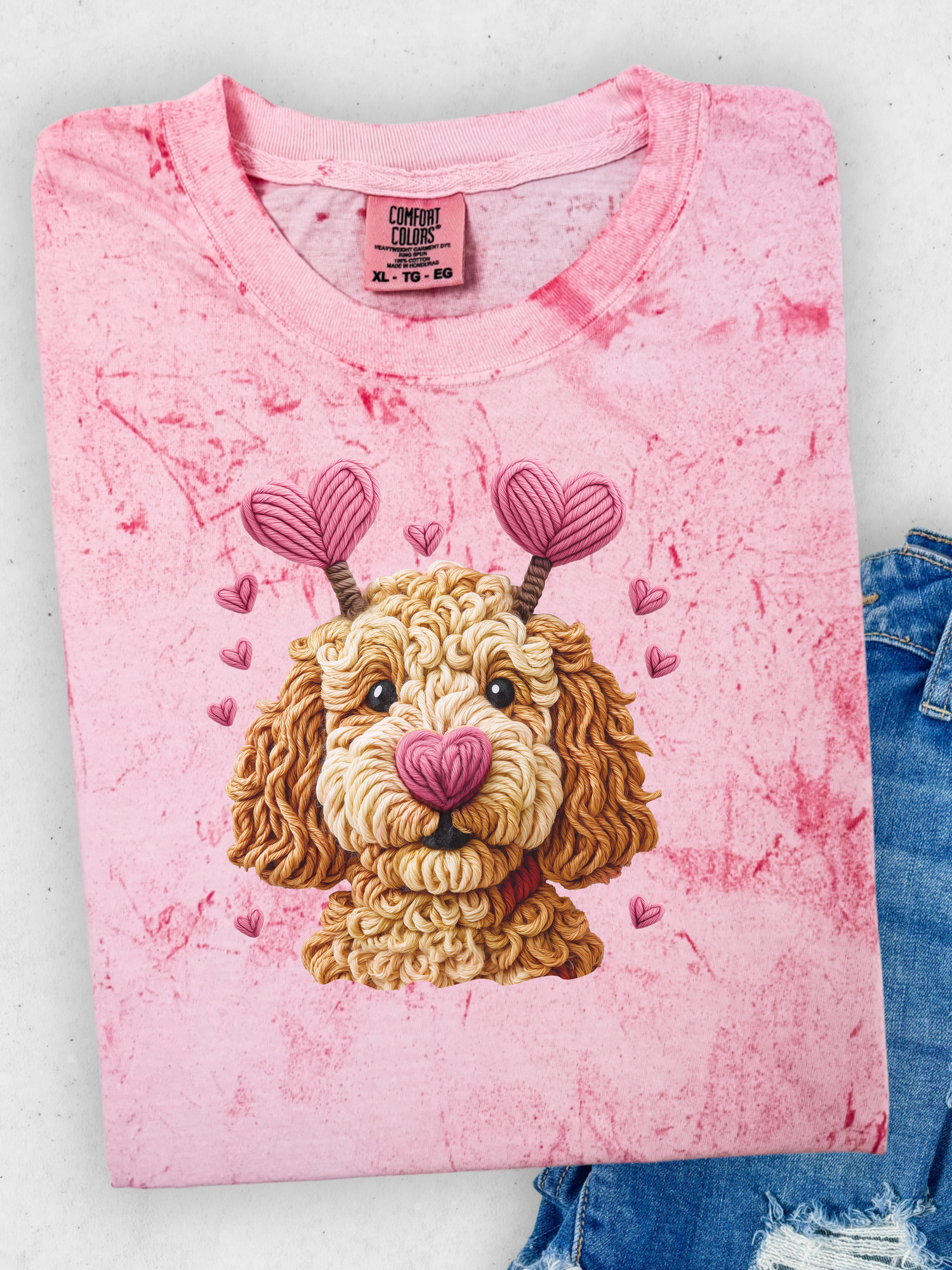 Valentines Yarn Dog Shirt