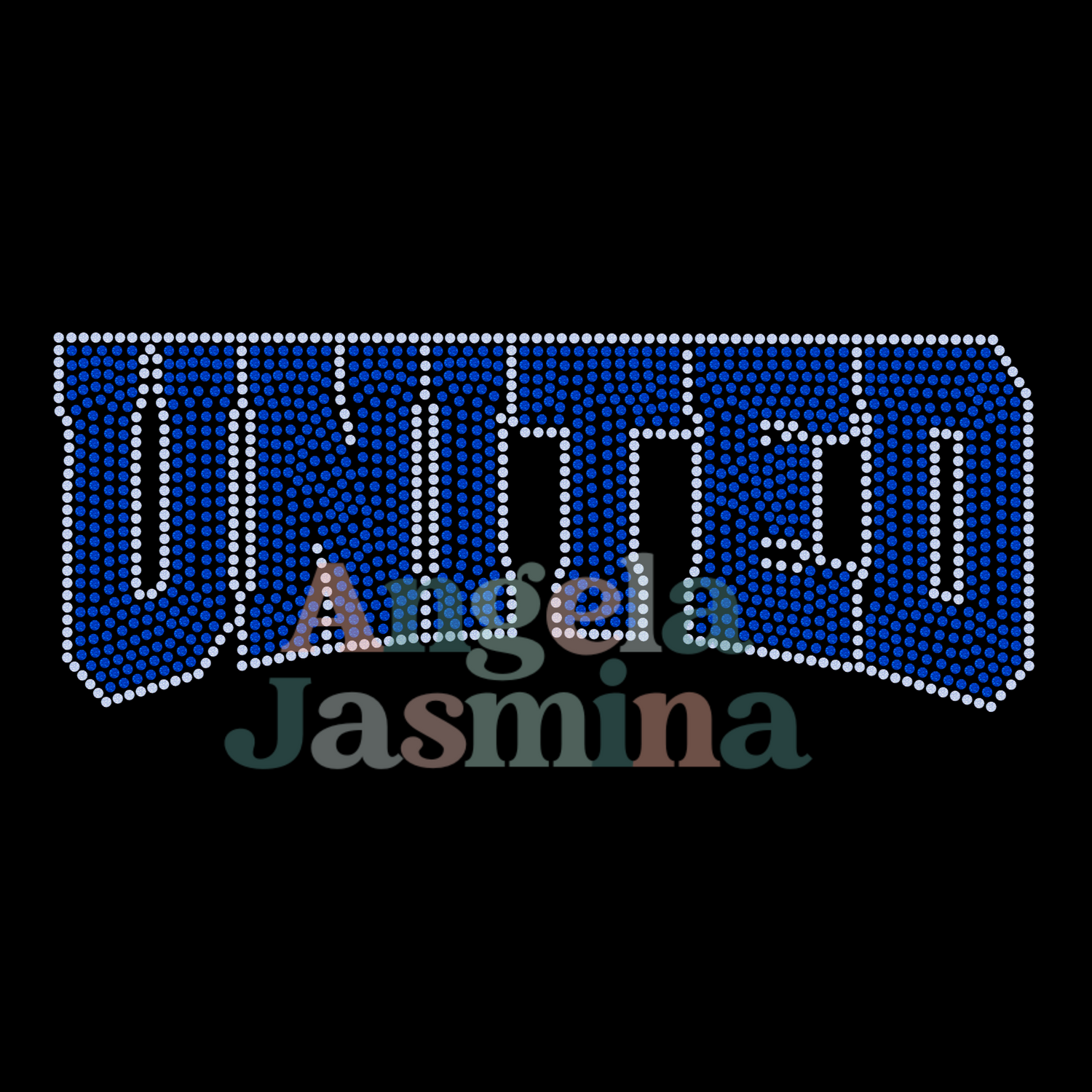 United Curved SPANGLE with Outline Transfer