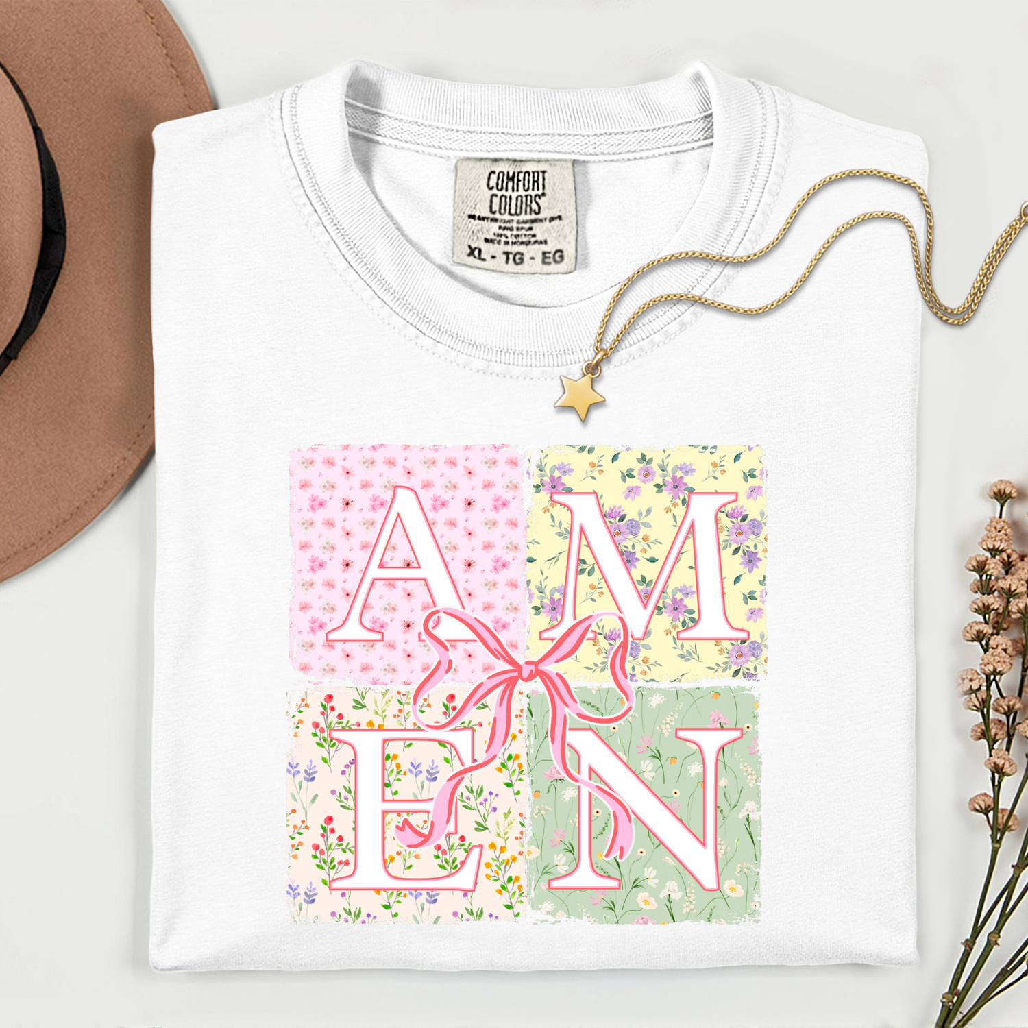 ADULT Pastel Amen Easter DTF TRANSFER