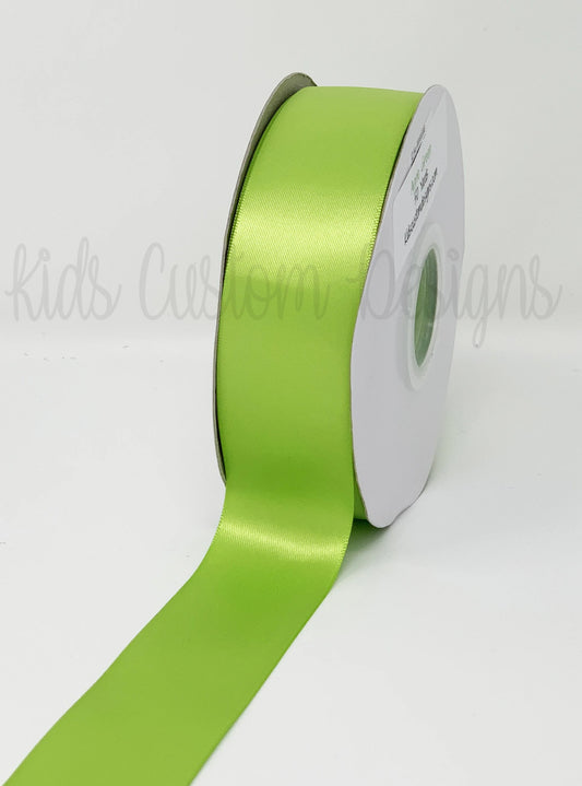 APPLE GREEN  1.5INCH  100 YD SATIN RIBBON