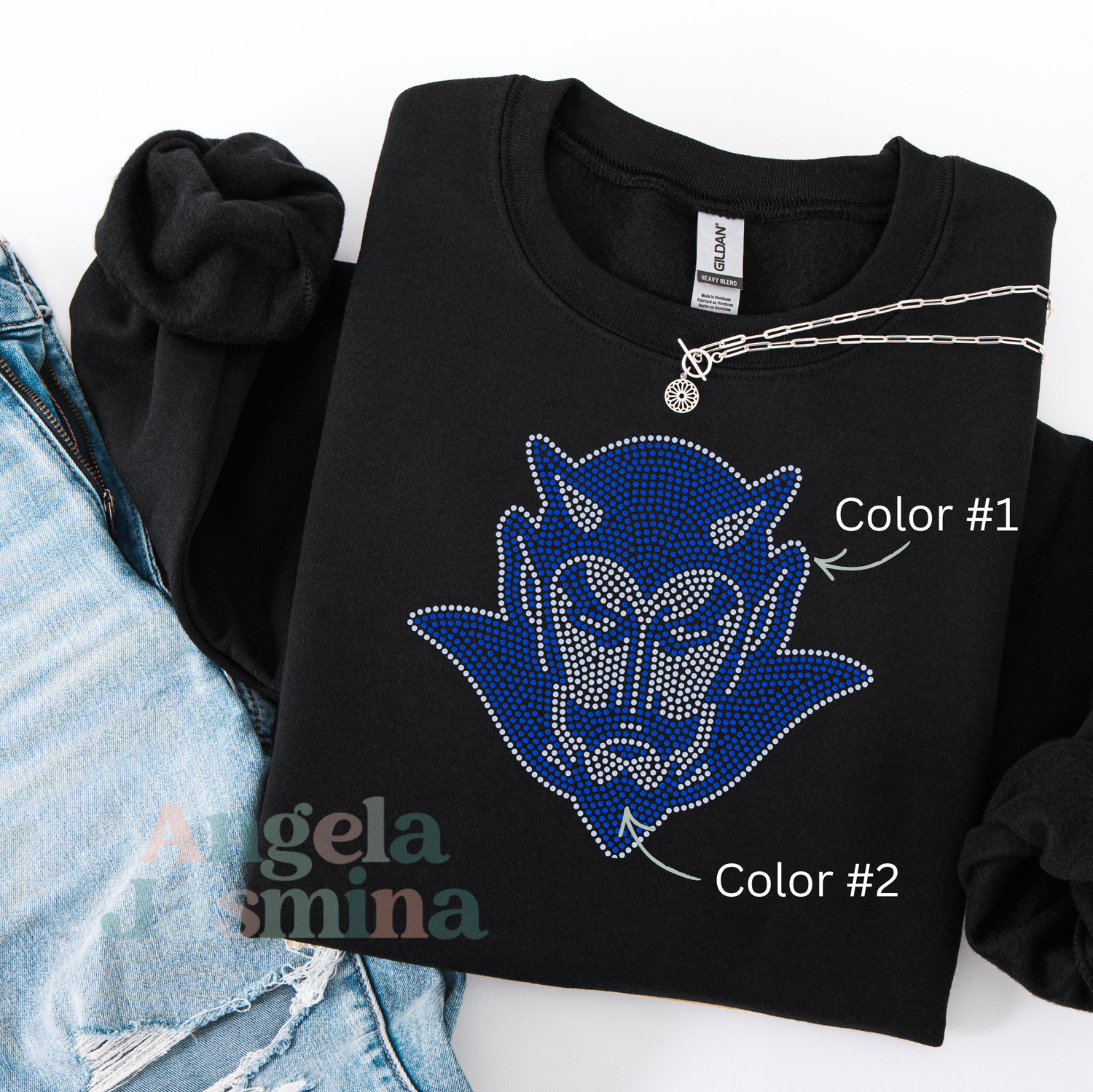 Devil Mascot SPANGLE Transfer