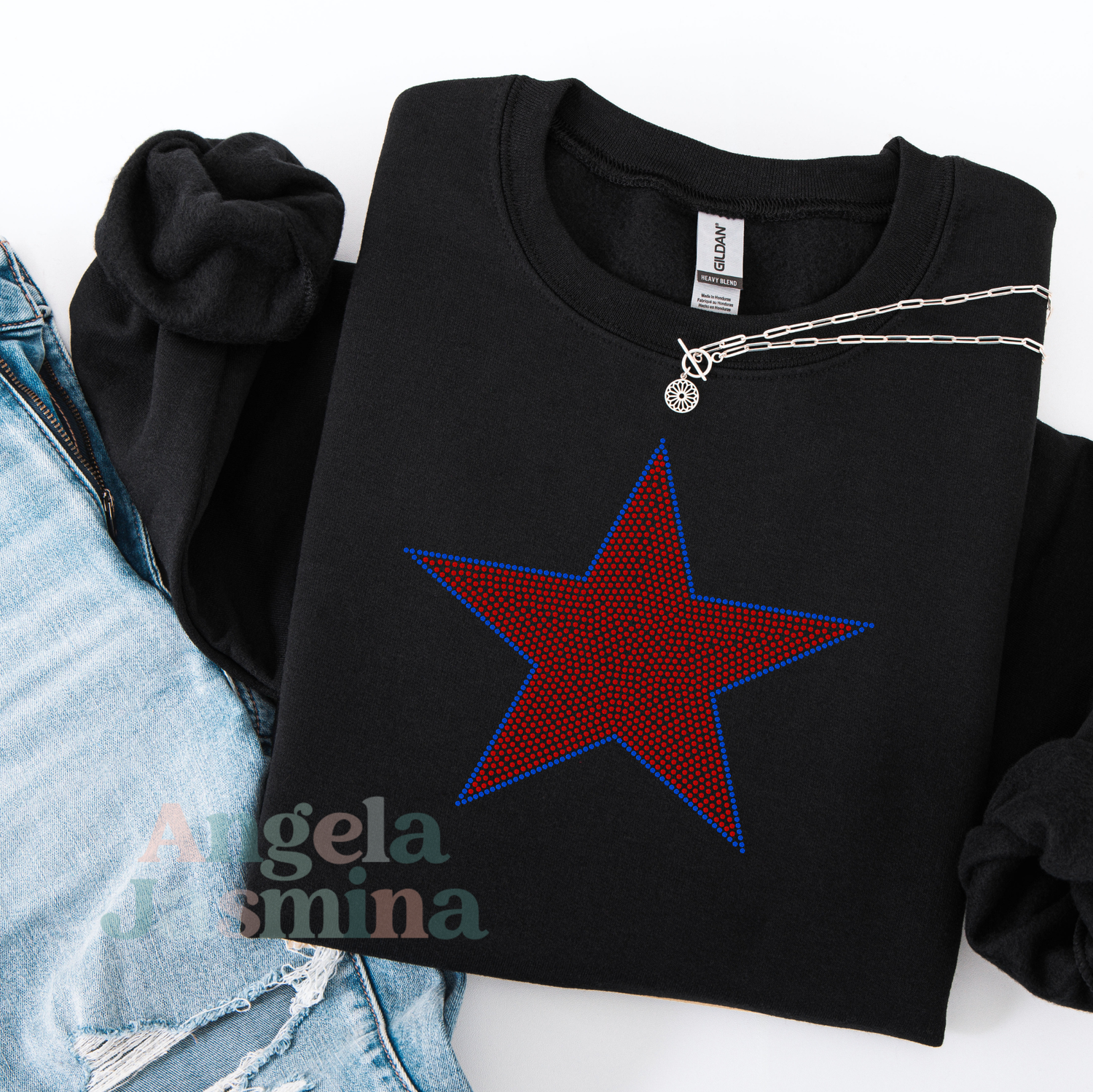 Star Outline 10.6-inch SPANGLE Transfer
