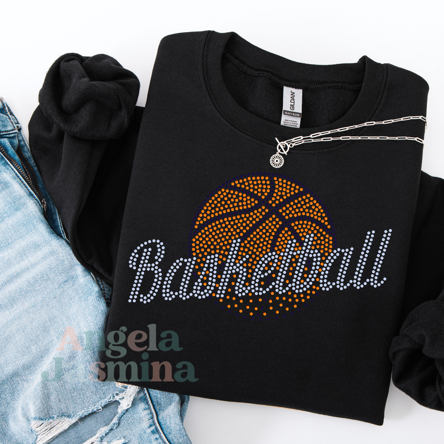 Basketball Fade SPANGLE Transfer
