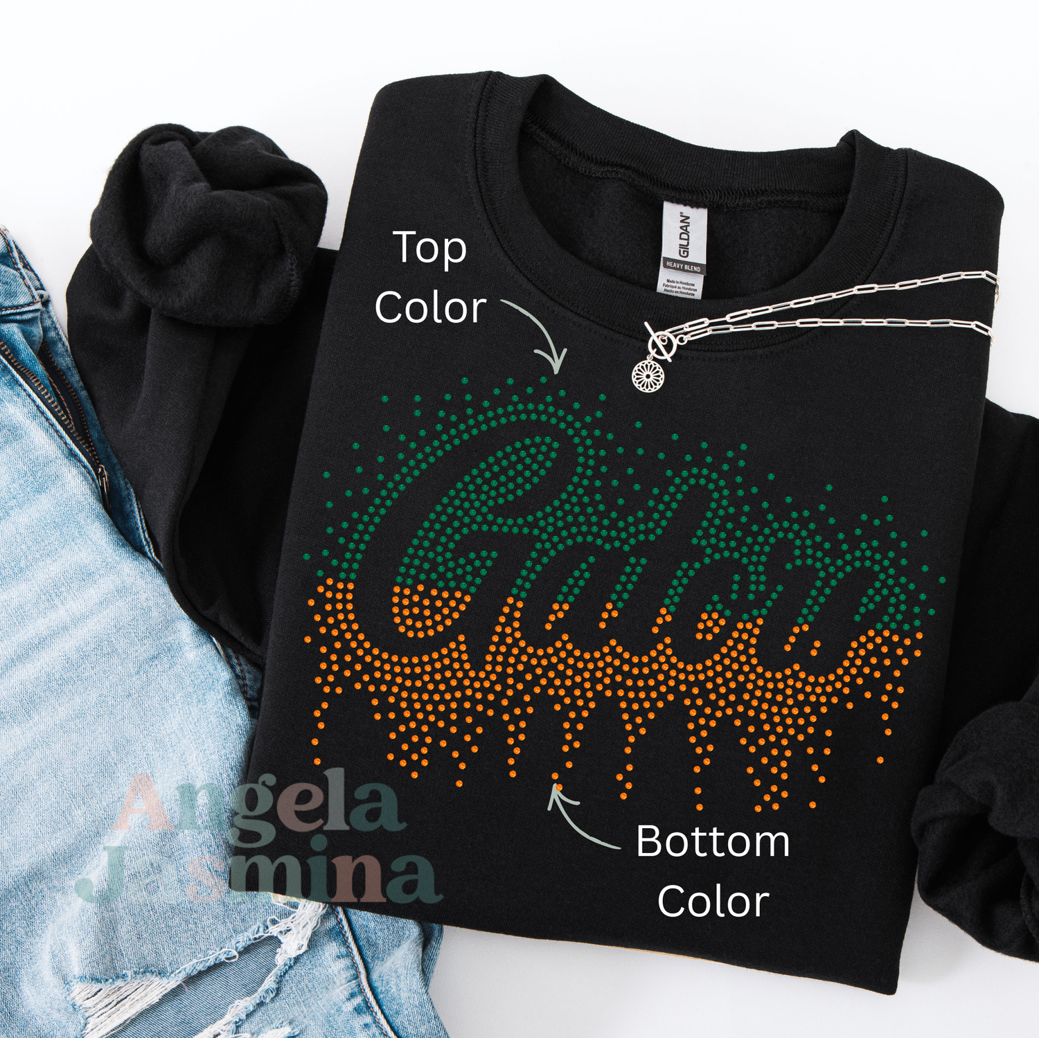 Gators Two Tone Drip SPANGLE Transfer