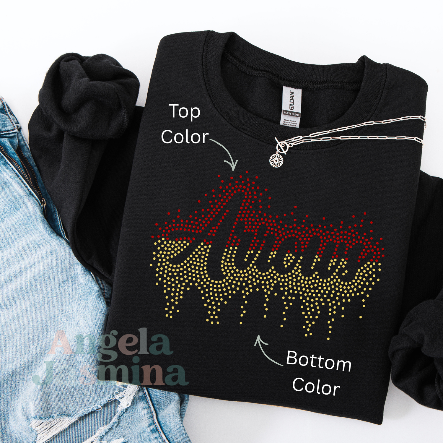 Arrows Two Tone Drip SPANGLE Transfer