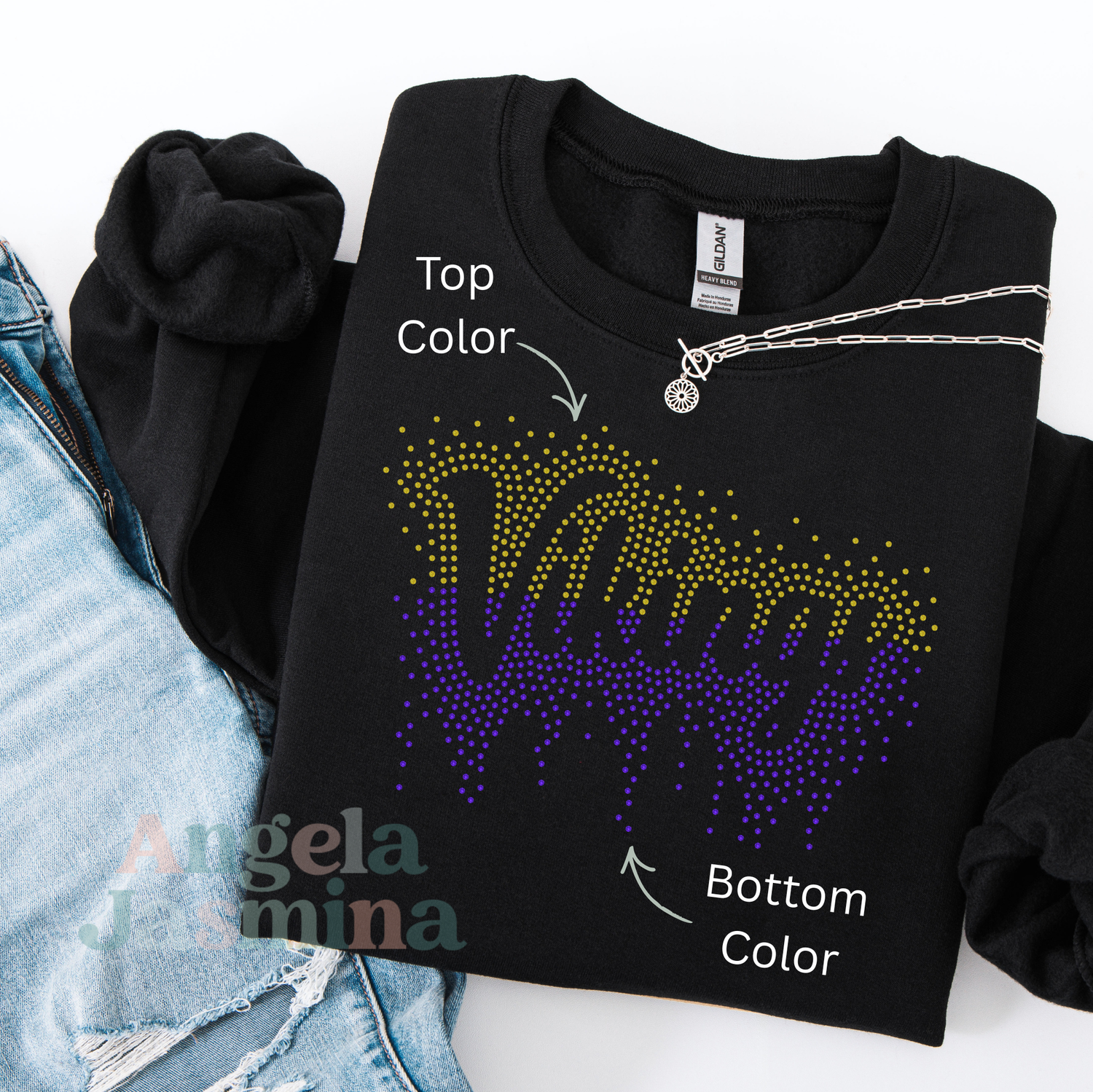 Vikings Two Tone Drip SPANGLE Transfer