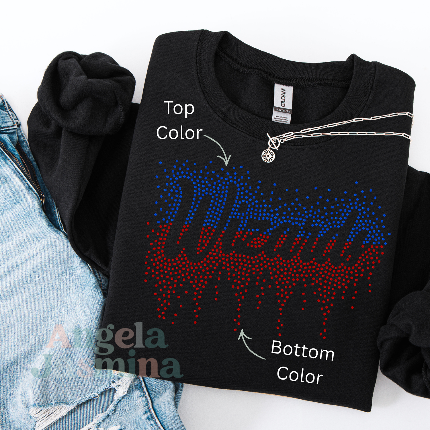 Wizards Two Tone Drip SPANGLE Transfer