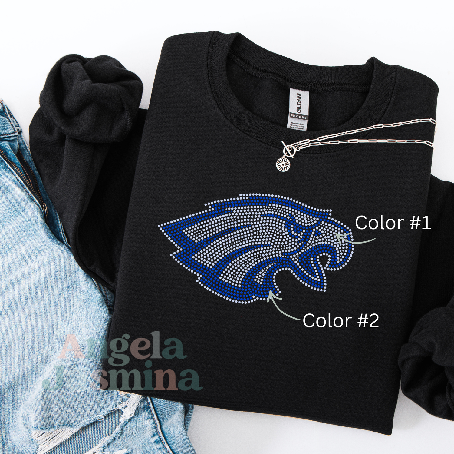 Eagle Mascot SPANGLE Transfer