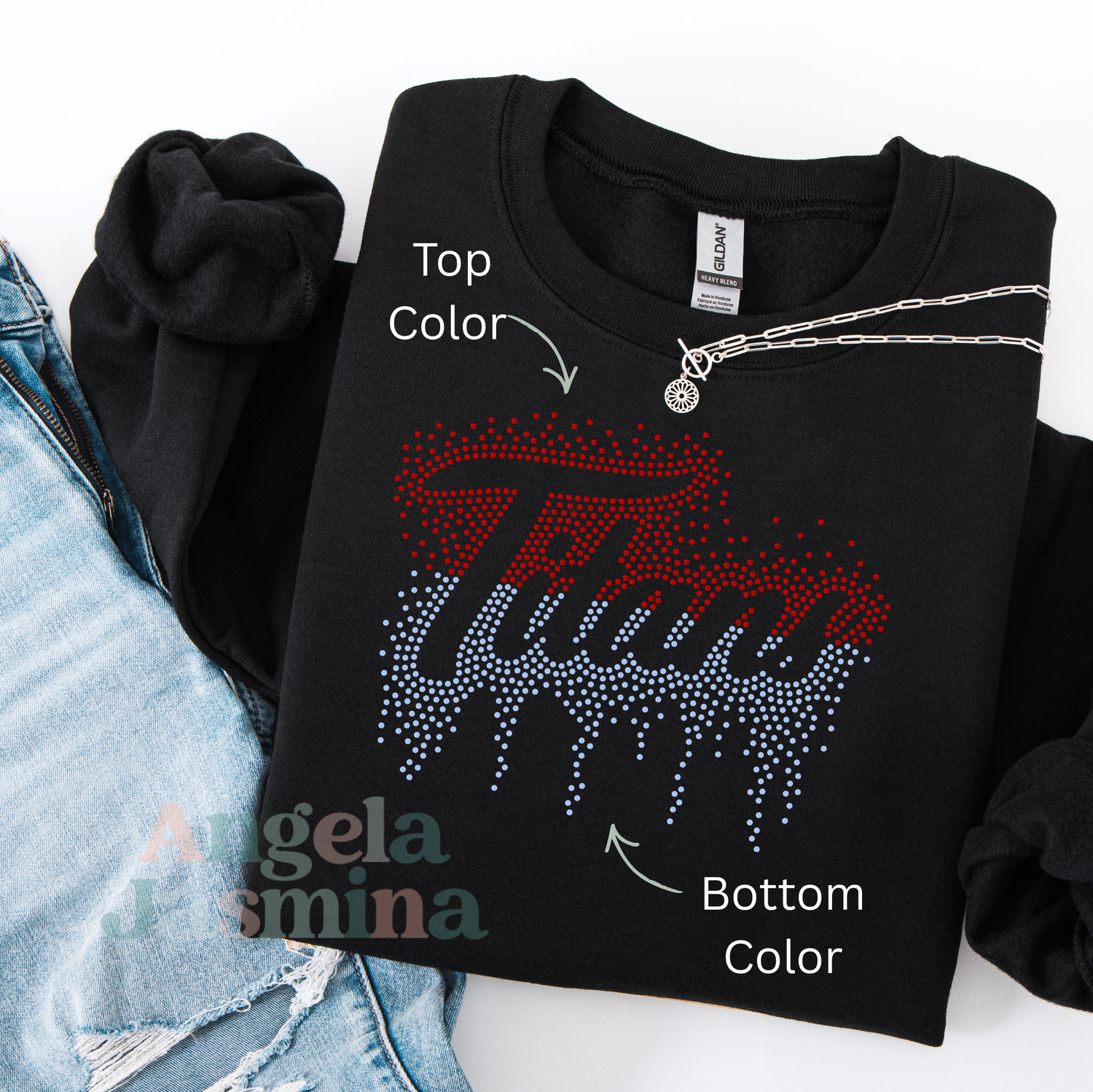 Titans Two Tone Drip SPANGLE Transfer