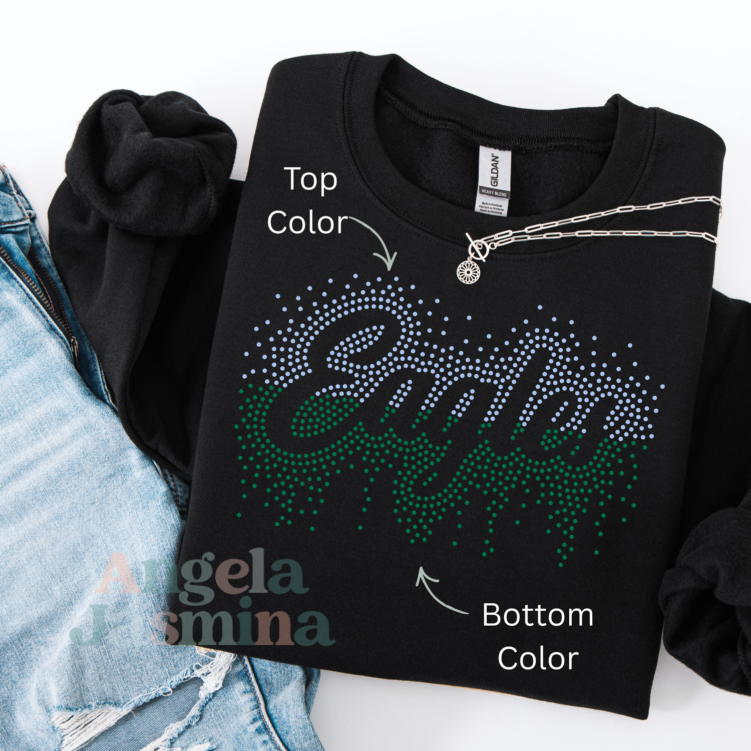Eagles Two Tone Drip SPANGLE Transfer