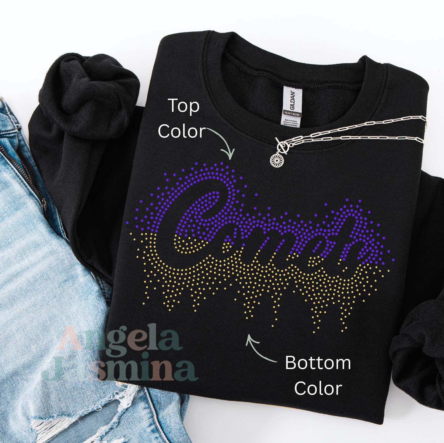 Comets Two Tone Drip SPANGLE Transfer