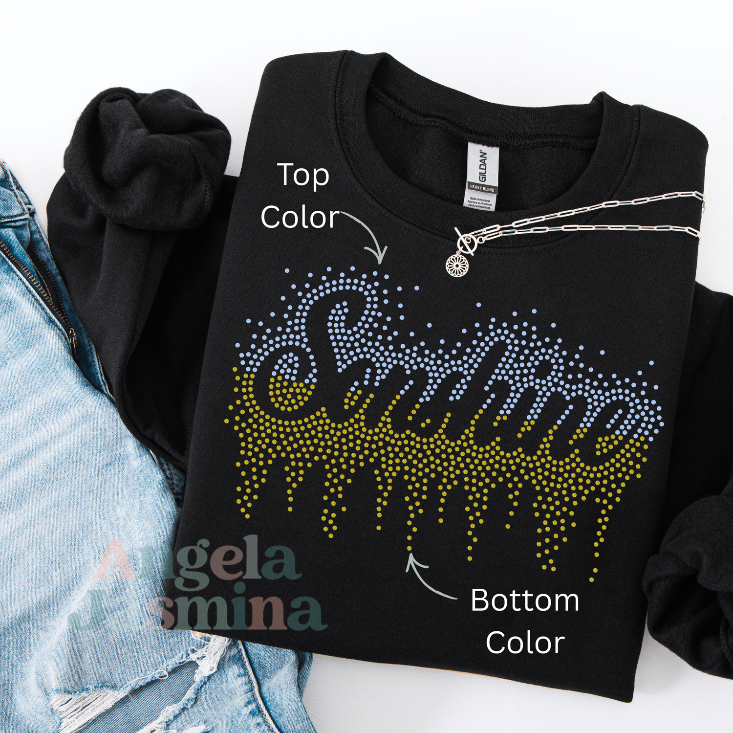 Sonshine Two Tone Drip SPANGLE Transfer