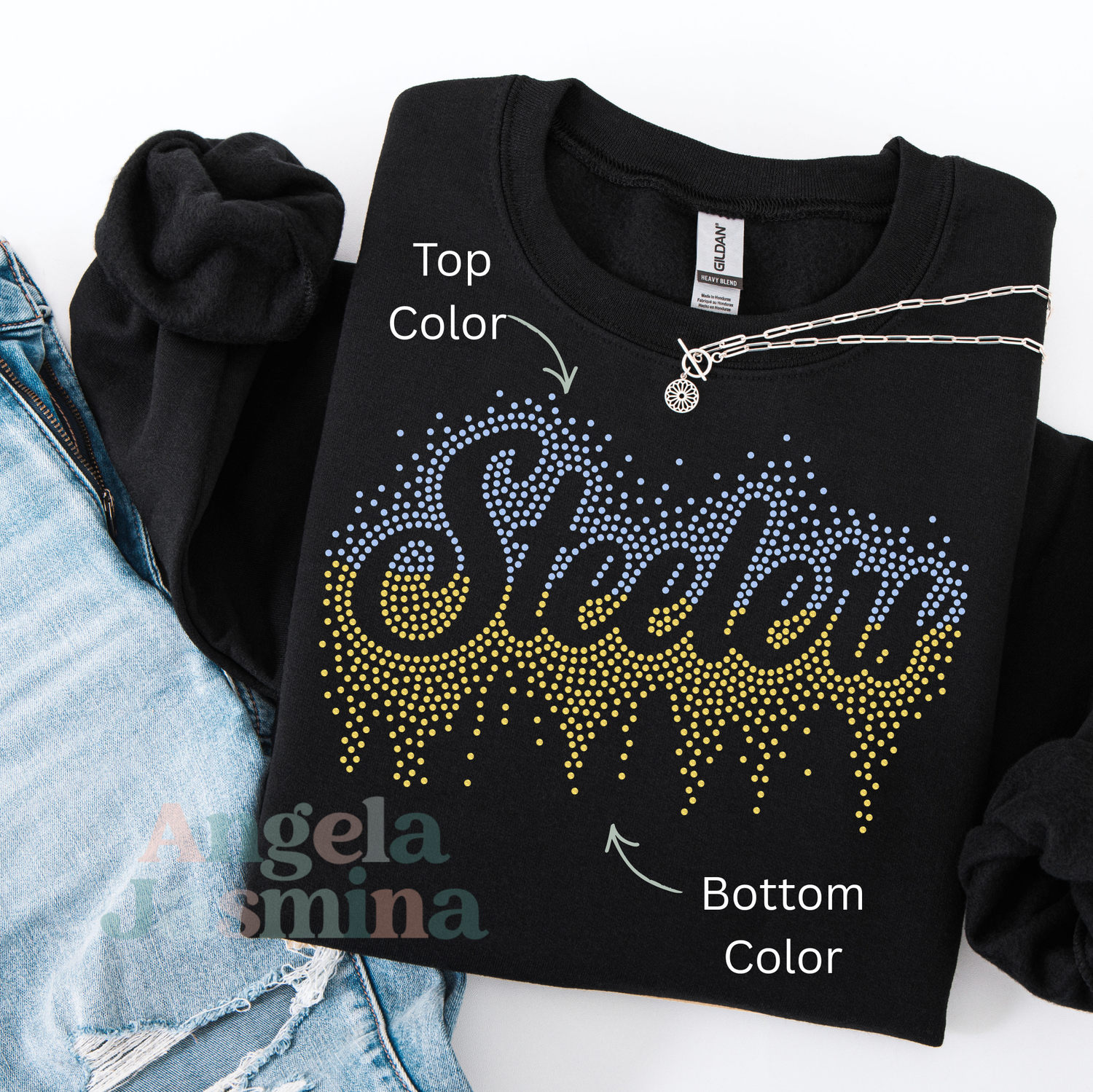 Steelers Two Tone Drip SPANGLE Transfer