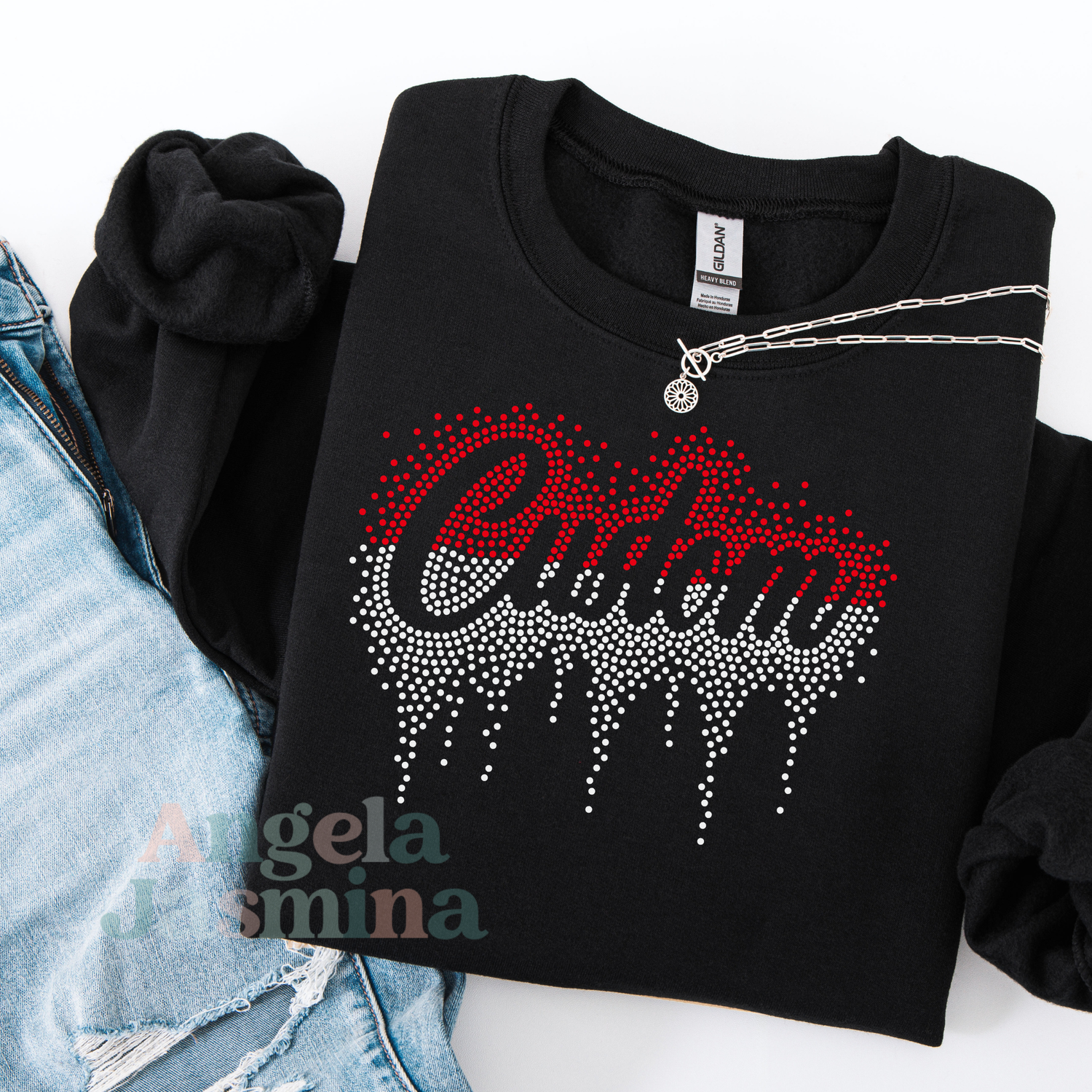 Custom Two Tone Drip SPANGLE Transfer (TWO TRANSFERS)