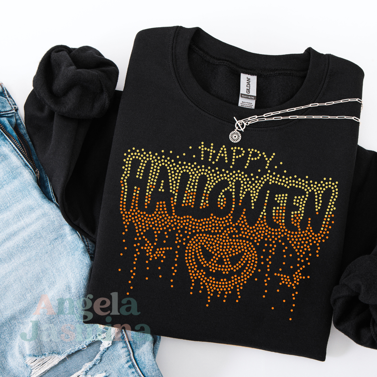 Happy Halloween Drip SPANGLE Transfer