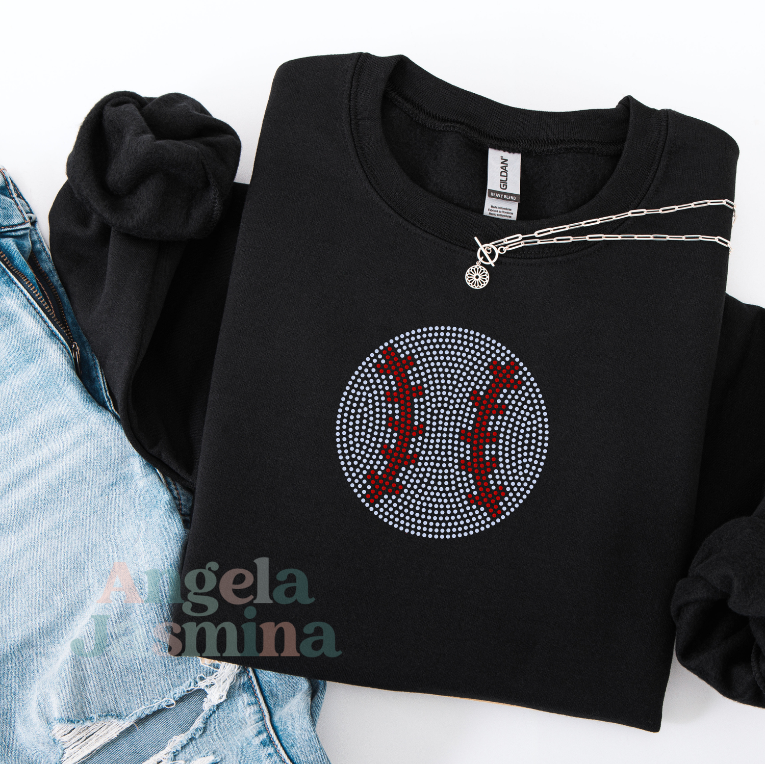Baseball Logo SPANGLE Transfer