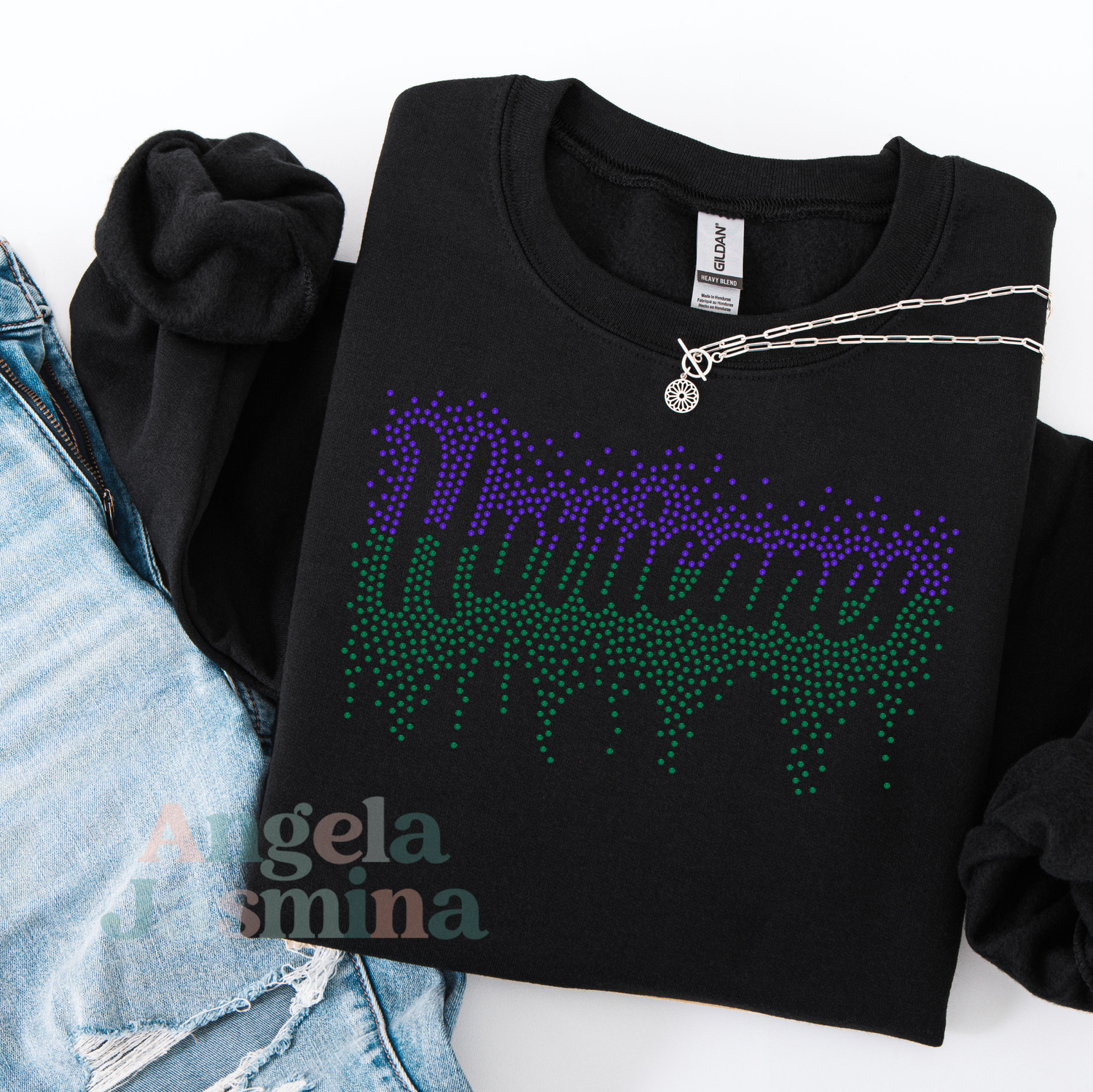 Hurricanes Two Tone Drip SPANGLE Transfer