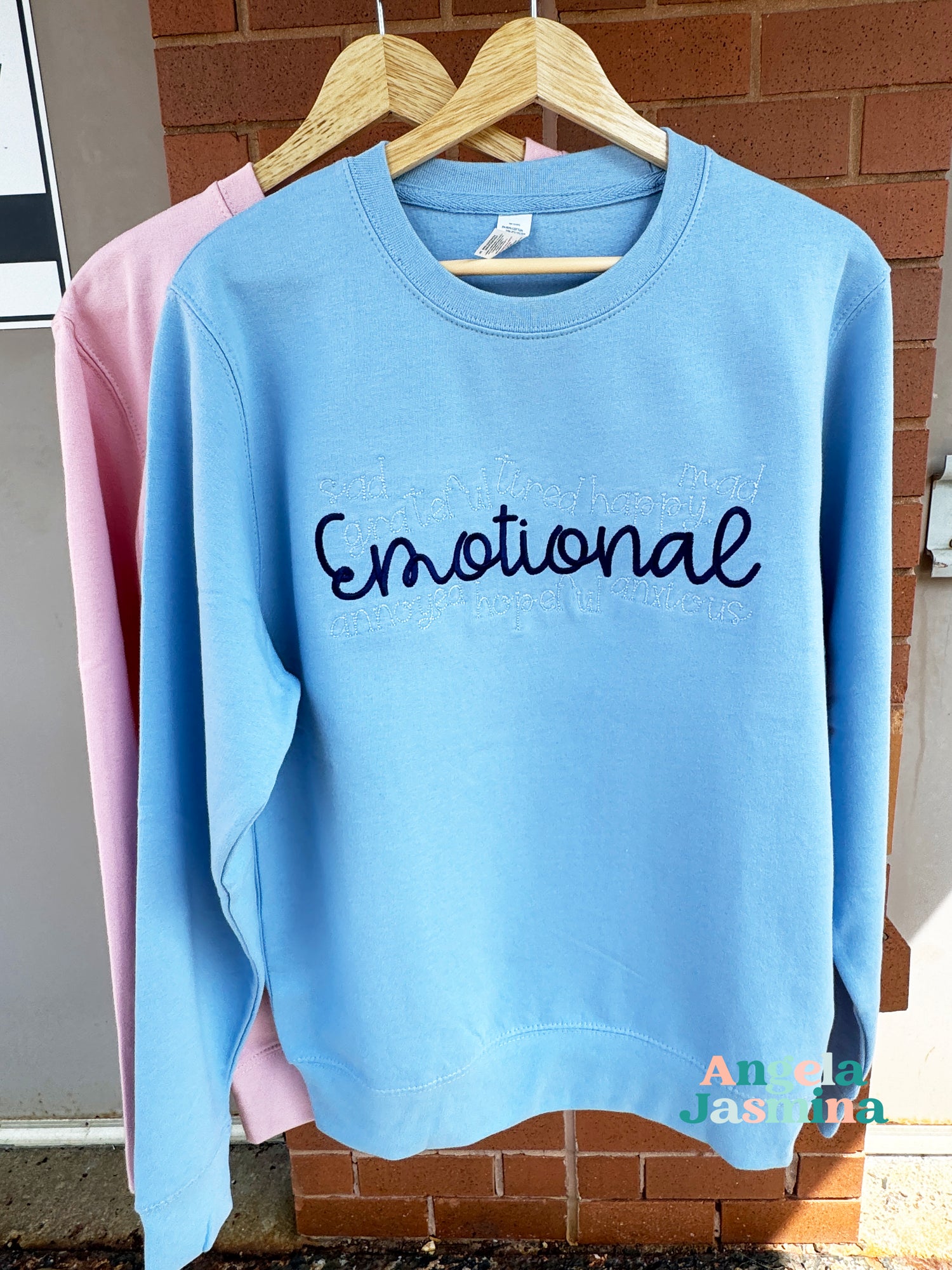 Emotional Embroidered Sweatshirt