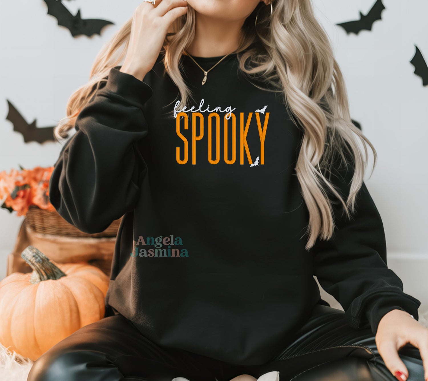 Feeling SPOOKY Embroidered sweatshirt