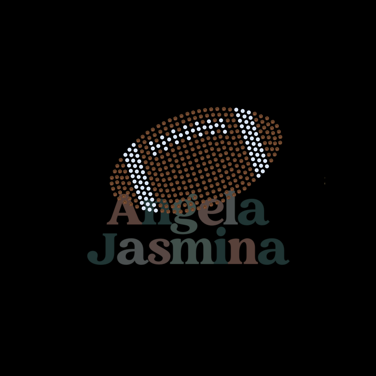 Small Football SPANGLE BLING Transfer