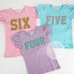 Girls Glitter Number Birthday Shirt