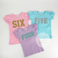 Girls Glitter Number Birthday Shirt