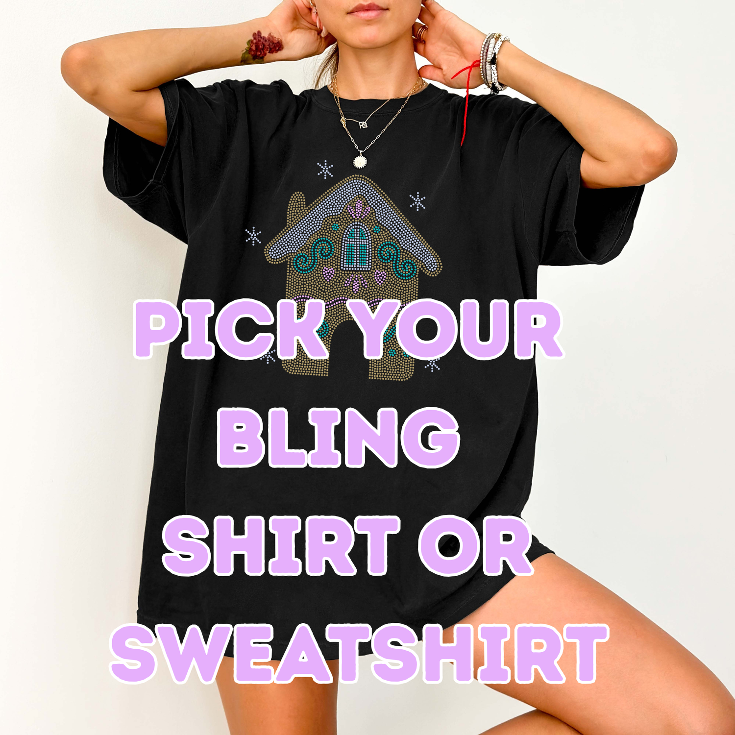 YOU PICK Bling T-shirt or Sweatshirt