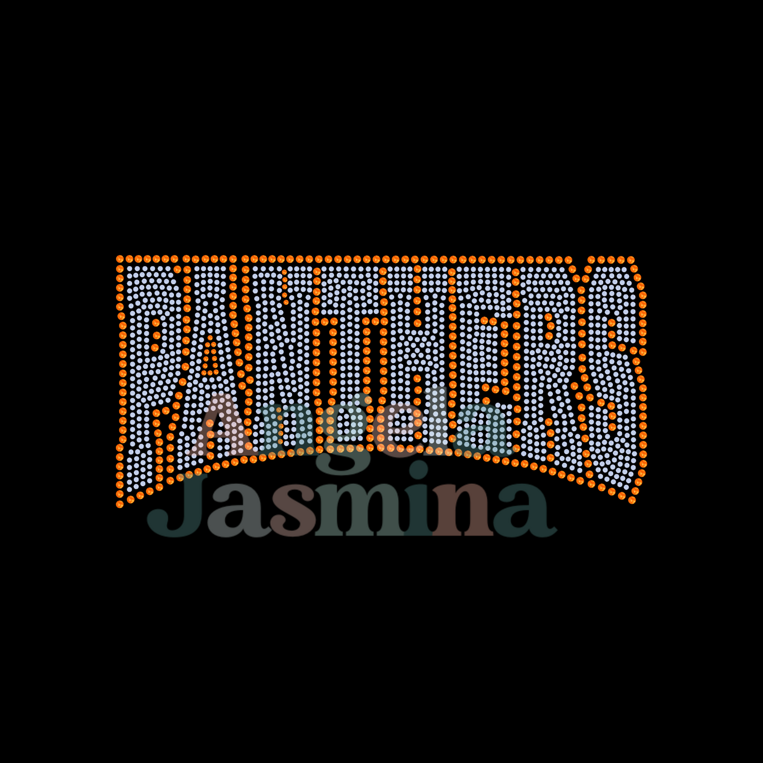 YOUTH Panthers Curve SPANGLE Transfer