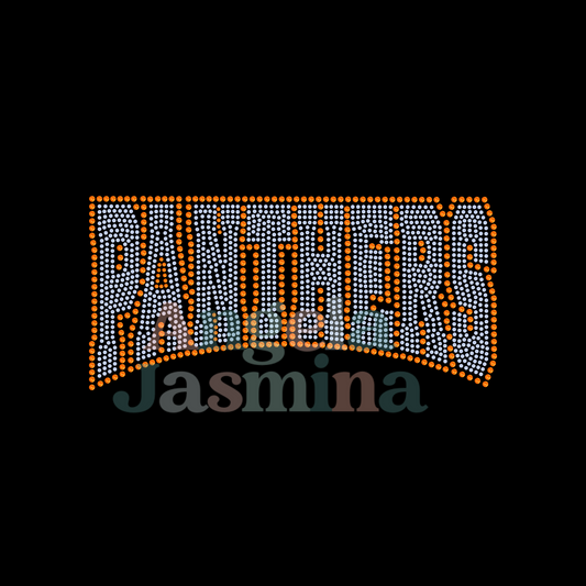 YOUTH Panthers Curve SPANGLE Transfer