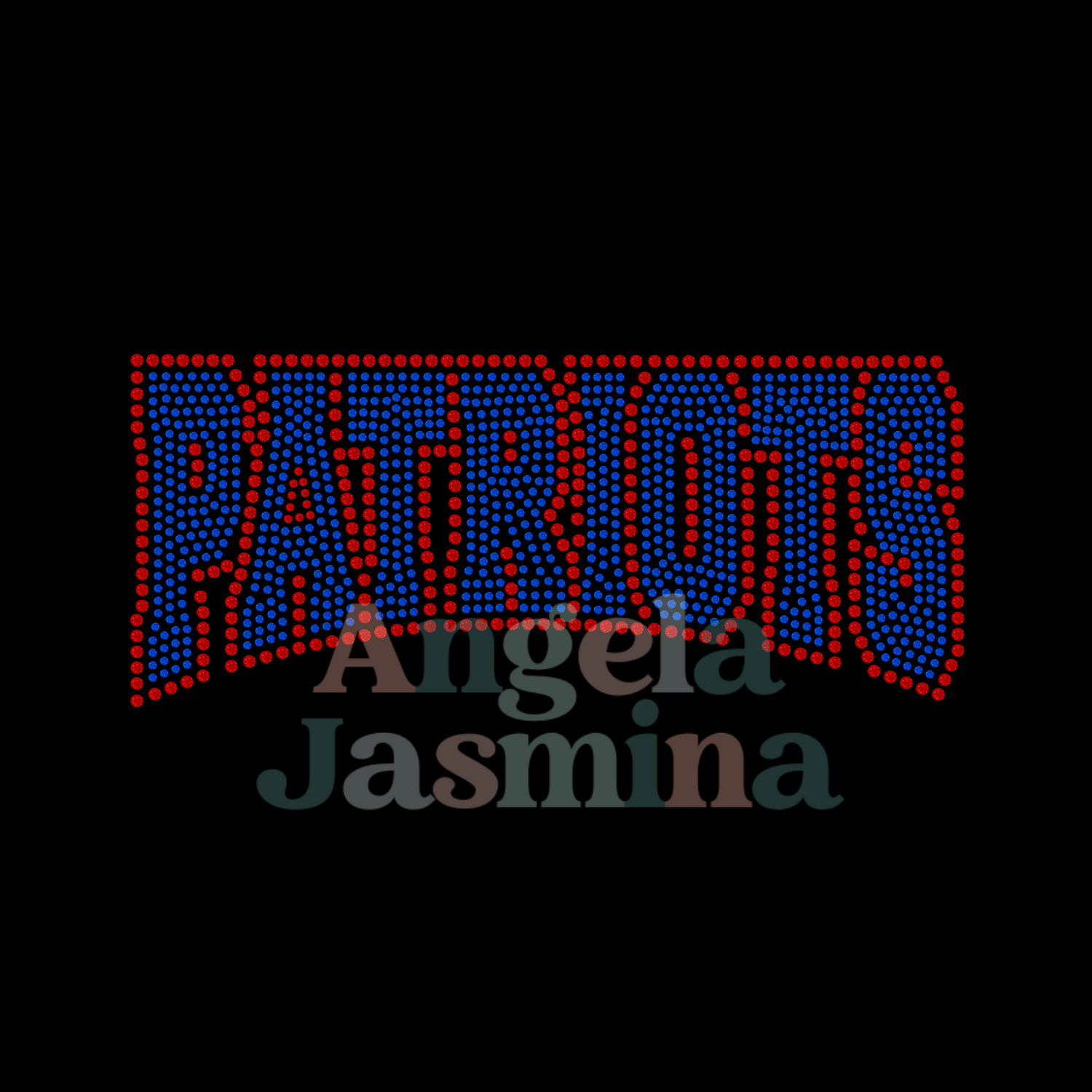 YOUTH Patriots Curve SPANGLE Transfer