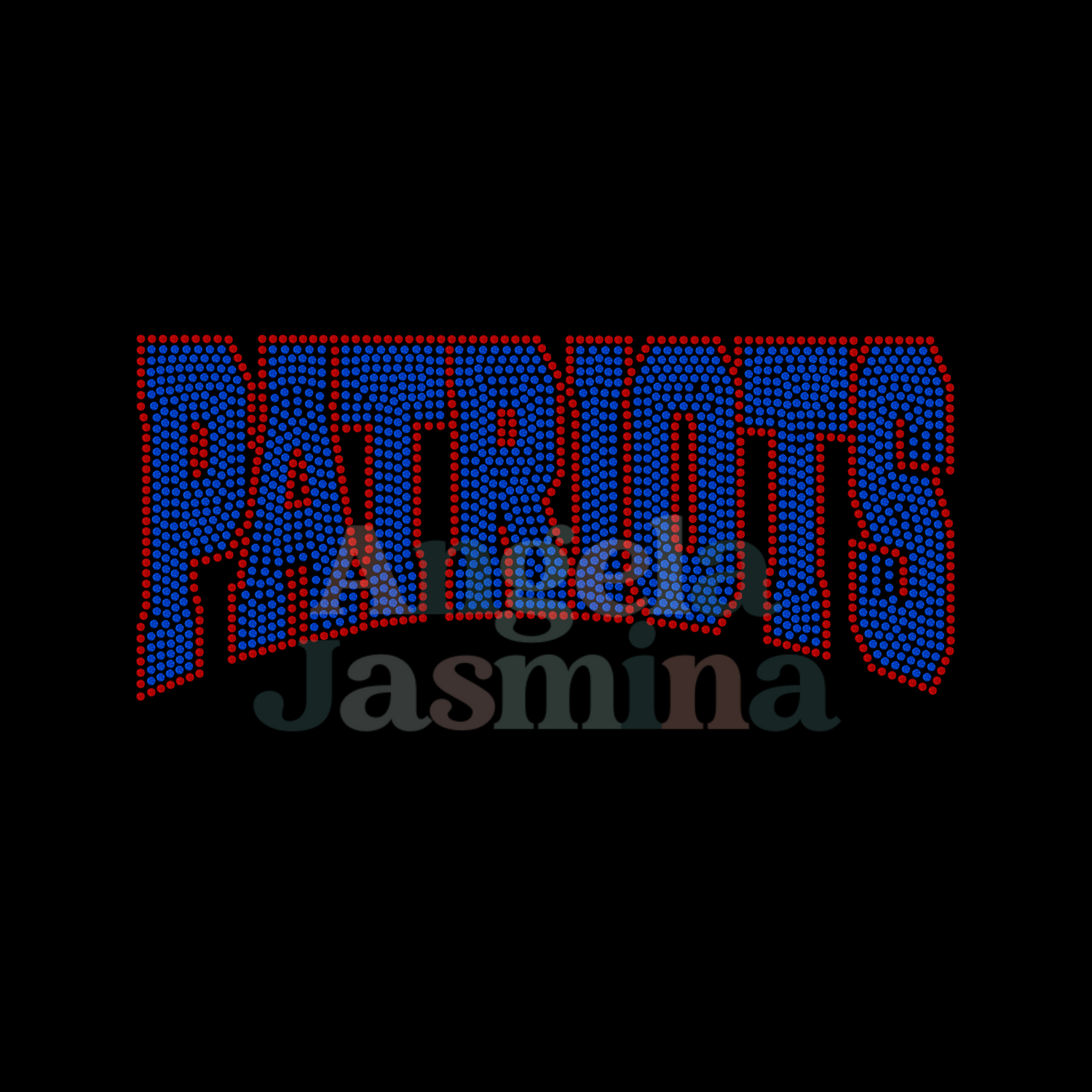 Patriots Curve SPANGLE Transfer