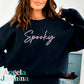 Spooky Script Embroidered Sweatshirt