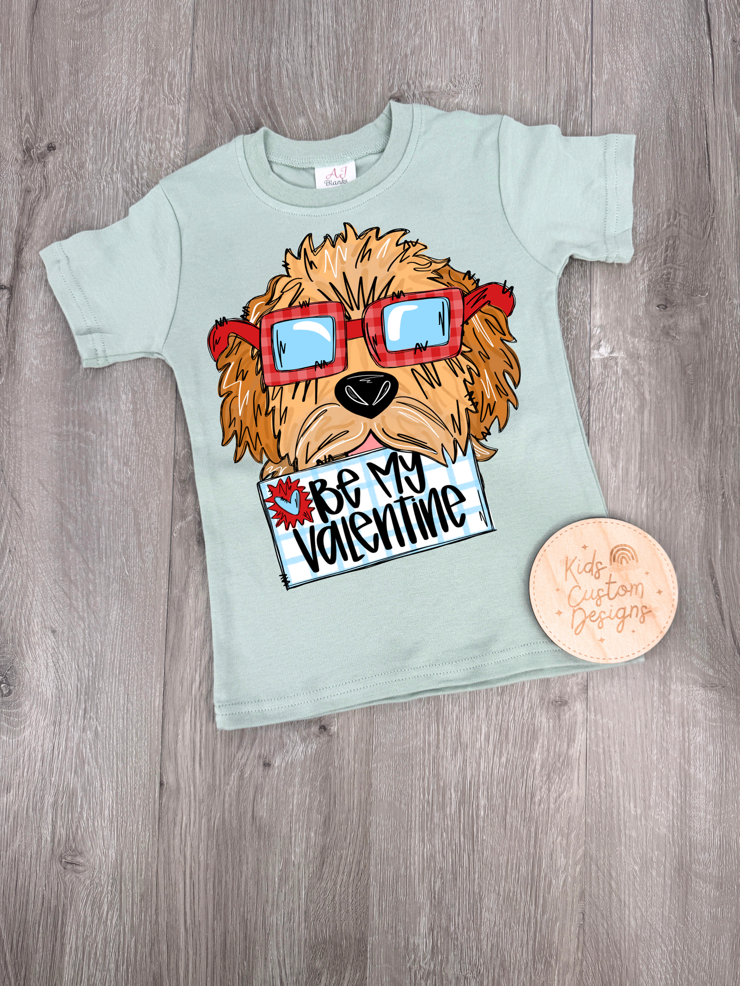 KIDS Be Mine Dog Valentine DTF TRANSFER